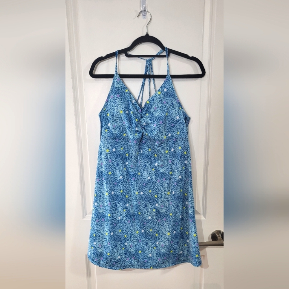 HALARA Blue and Green Athletic Dress With Matching Shorts W/ Pockets